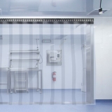 VEVOR Streifenvorhang PVC 1,5 x 2,25 m Lamellenvorhang mit 6 transparenten Streifen und Temperaturbeständigkeit kann Geräusche reduzieren, Innenräume warm halten, Schädlinge schützen für viele Orte