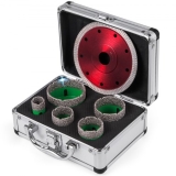 5 PCS Diamond Hole Saw Set Drill Core Bits M14 22/35/40/50/65 mm + Saw Blade