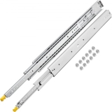 VEVOR Schubladenschienen 2er Set (1 Paar) Rollenauszug 225kg Belastbarkeit Schubladen Schienensystem 91,4-182,9cm Teleskopauszug Kaltgewalzter Stahl Teleskopschiene Ideal für Warenregal Schrank