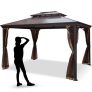 Pavillion Garten Pavillion Faltpavillon Wasserdicht Dachmaß 3x3m Uv Schutz