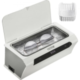 VEVOR Ultraschallreinigungsgerät 220 V Ultraschallreiniger 35 W Ultraschallgerät Weiß Schmuckreiniger mit Reinigungskorb für Reinigung von Brillen Schmuck Uhren Zahnersatz 500 ml 45 kHz