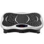 VEVOR Fitness Vibrationsplatte mit LCD Fitness Matte 3 Ebenen Massage Remote Bluetooth USB Musik Intelligente Uhr Fitness-Maschine für Zuhause und Büro, Stepper Zuhause, Nützliches Zubehör Weiß