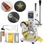 VEVOR Heißfolienprägemaschine 10 x 13 cm Heißfolienprägung Maschine, 300 W Hot Foil Stamping Machine mit Skala, Positionierungsschieber, LCD-Bildschirm, Lederbronzierung Druck, Bronziermaschine