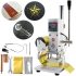 VEVOR 28X14cm Leather Embossing Machine Manuell Leder Prägemaschine Kaltziehstahl Leather Cutting Machine Lederschneidemaschine für Leder Stoff Papier Folie
