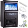 VEVOR Eiswürfelbereiter, 350 W Eismaschine 31,75 kg Produktion Würfeleismaschine 4 x 9 Stk. Desktop Eiswürfelbereiter, Automatische Eismaschine 5 kg Eisspeicherkapazität, Einstellbare Eisdicke