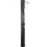 VEVOR Solardusche 40 L 217 cm schwarze Gartenduschen, mit Fußwasserhahn Pooldutschen, 51 psi Wasserdruck Außenduschen, mit 360° Duschkopf MAX. Temperatur 60 ℃ geeignet auch für Strand usw.