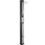 VEVOR Solarbeheizte Duschen 40 L 217 cm silberne schwarze Gartenduschen, mit Fußwasserhahn Pooldutschen, 51 psi WasserDruck Außenduschen, mit 360° Duschkopf MAX. Temperatur 60 ℃ geeignet für Strand