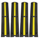 VEVOR 4x 1-Kanal Schlauchbrücke Kabelbrücke Überfahrschutz Kabel 100x 15×3,1cm