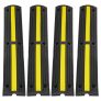VEVOR 4x 1-Kanal Schlauchbrücke Kabelbrücke Überfahrschutz Kabel 100x 15×3,1cm