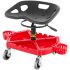 VEVOR Werkstatthocker, 136 kg belastbar, rollender Garagenhocker, 61-73 cm Höhe, Mechanikerstuhl, Kissen 29 x 34 cm, mobiler Arbeitsstuhl mit 5 360° Rollen & Bremse & Werkzeugablage