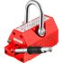 VEVOR Lasthebemagnet Neodym Stahl Zugkraft 1500 kg Anhebender Magnet 45 kg gelb Handgesteuertes Gabelanheben Magnetlifter Magnetheber 14 x 40 x 14,5 cm Neodymium Lifting Magnet hervorragendes Werkzeug