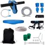 VEVOR Zipline Seilrutsche, 24,4 m Seilbahn Kinder, Zip Line Kit für Kinder und Erwachsene bis 113 kg, Backyard Zip Line Kit mit Federbremse, verstellbarem Kabelbaum, für Garten, Außenbereich usw.