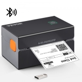VEVOR Thermo-Etikettendrucker 175x109x94mm Edikettendruckgerät 300DPI Auflösung Labeldrucker  Versandetiketten Drucker Bluetooth/USB Automatische Etikettenerkennung Windows Mac OS Linux Chromebook
