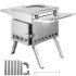 VEVOR Manueller Holzspalter 25,5×53,5cm Kaminholzspalter Q235-Stahl Brennholzspalter Manuelles Spaltwerkzeug Tragbar Geeignet für Hölzer mit einem Durchmesser von bis zu 18 cm Ideal für Camping